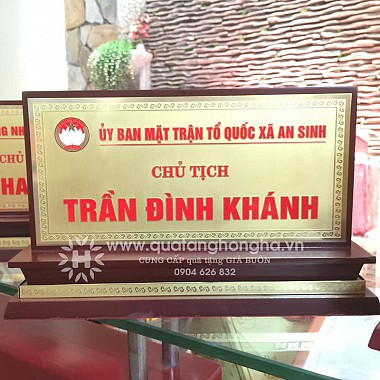 Biển chức danh Xã An Sinh