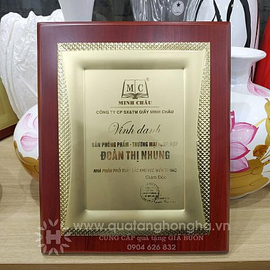 02 Bằng khen - bảng vinh danh