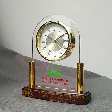 01 Đồng hồ để bàn savi - quà tặng kỷ niệm 20 năm hội khóa - quà tặng hội khóa