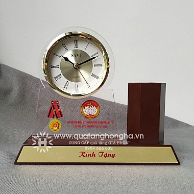 Đồng hồ để bàn savi - Quà tặng Đại hội Mặt trận Tổ quốc VN - Quà tặng Đại hội
